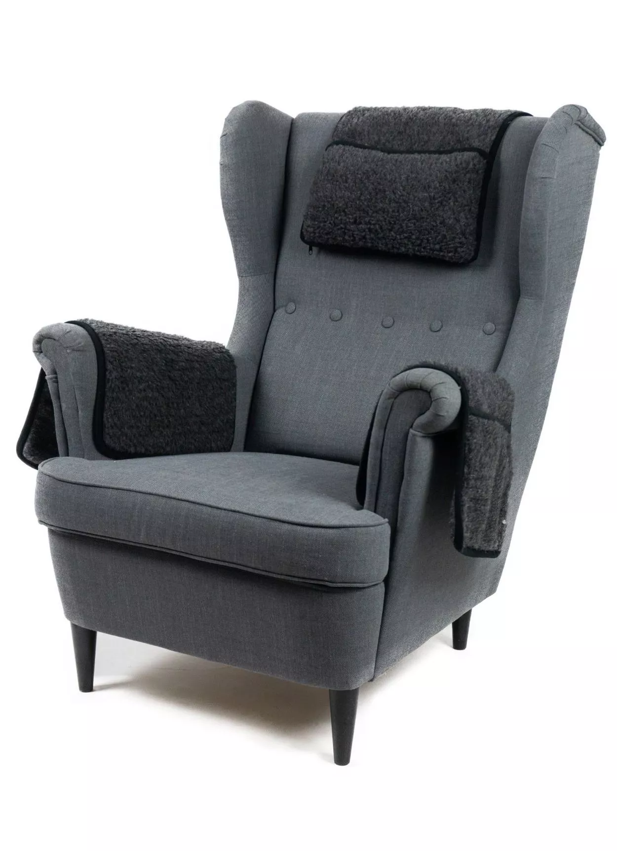 Ochraniacze na fotel wykonane z wełny owczej merynosów - ZESTAW 3SZT. FALCO